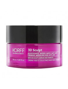 Korff 3D Sculpt Стягащ и моделиращ крем против бръчки за лице и деколте х50 мл