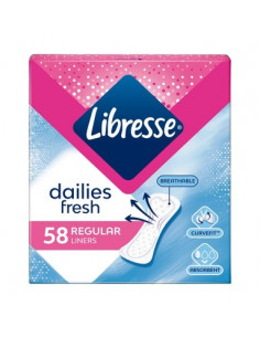 Libresse Dailies Fresh Дамски ежедневни превръзки x58 броя