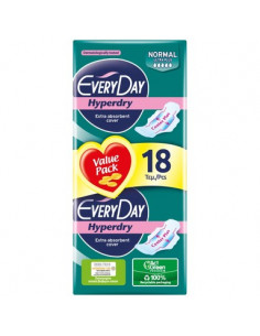 Everyday Hyperdry Normal Дамски превръзки x18 броя