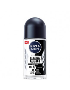 Nivea Men Black and White Invisible Дезодорант рол он за мъже x50 мл