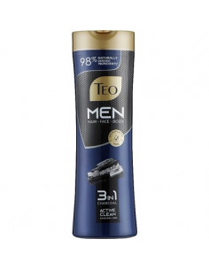 Teo Men 3в1 Шампоан с активен въглен x350 мл
