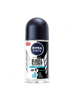Nivea Men Black and White Invisible fresh Дезодорант рол-он за мъже x50 мл