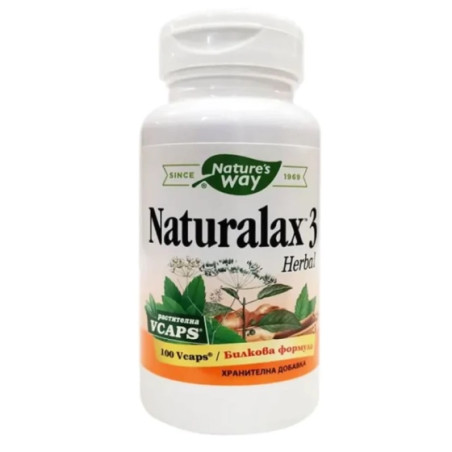 Натуралакс 3 капсули при запек х100 Nature's Way