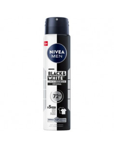 Nivea Men Black and White Invisible Спрей дезодорант за мъже х200 мл