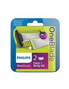 Philips OneBlade Резервно ножче х2 броя + Приставки х2 броя