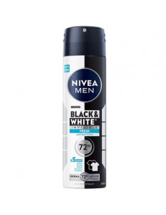 Nivea Men Black and White Invisible fresh Дезодорант спрей за мъже x200 мл