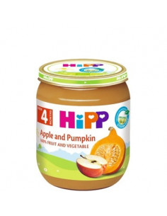 HiPP Био пюре тиква с ябълки 4+ месеца х125 г