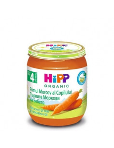 HiPP Био пюре ранни моркови 4+ месеца х125 г