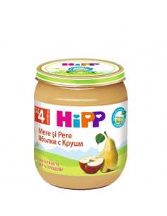 HiPP Био пюре круши с ябълки 4+ месеца х125 г