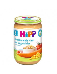 HiPP Био пюре шунка със зеленчуци и макарони 8+ месеца х220 г