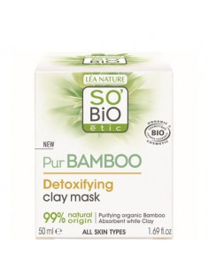 SOBiO Pur Bamboo Детоксикираща маска за лице с глина х50 мл