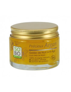 SOBiO Precieux Argan Био анти-eйдж нощен гел с арган x40 мл