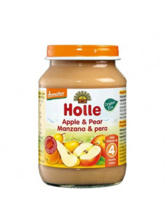 Holle Био пюре от ябълки и круши от 4 месеца x190 г