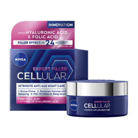 Nivea cellular expert filler нощен крем 50мл