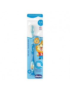 Chicco Детска четка за зъби 3-6 години син цвят
