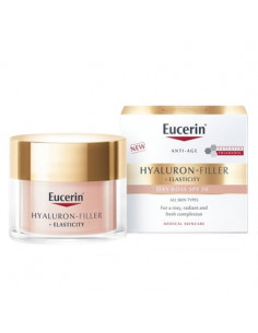 Eucerin Hyaluron-Filler + Elasticity Day Rose Озаряващ дневен крем SPF30 х50 мл