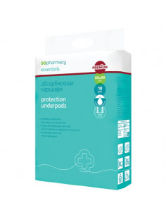 SOpharmacy Essentials Еднократни абсорбиращи чаршафи 60/90 см x10 броя