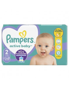 Pampers Active Baby VPP S2 Maxi Пелени за бебета 4-8 кг х72 броя