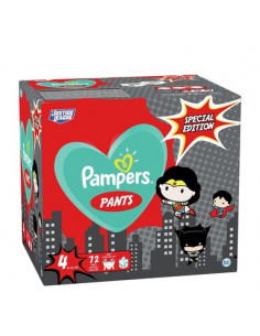 Pampers Wаrner Bros 4 Пелени гащи за бебета 9-15 кг x72 броя