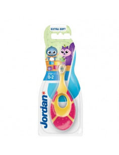 Jordan Step by Step 1 Extra Soft Бебешка четка за зъби с гризалка 0-2 години