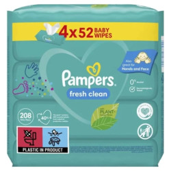 Pampers fresh бебешки мокри кърпички 4х52