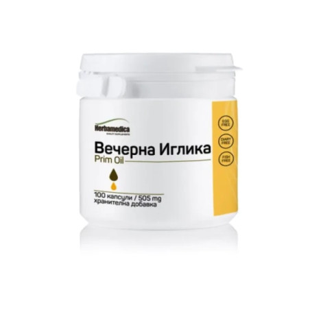Прим Ойл капсули при ПМС и менопауза 500мг х100 Herbamedica