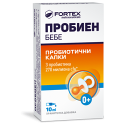 Пробиен бебе пробиотични капки 10мл Fortex