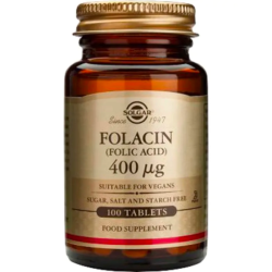 Solgar Фoлиeвa киceлинa таблетки при бременни 400мкг 100 таблетки
