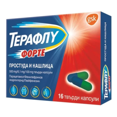 Терафлу форте простуда и кашлица капсули х16