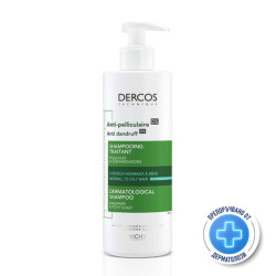 Vichy dercos шампоан против пърхот мазен скалп 390мл. 331290
