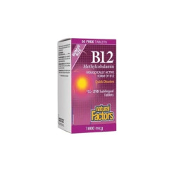 Витамин В12 таблетки 1000мкг х180+30 Natural Factors