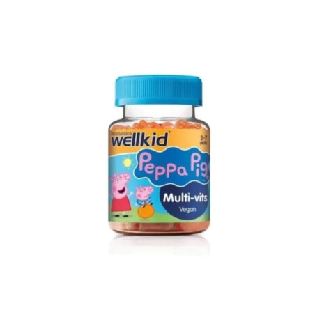 Wellkid Peppa Pig желирани таблетки Мултивитамини с вкус на ягода за деца х30 Vitabiotics