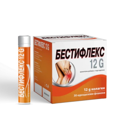 Бестифлекс 12g колаген флакони за здрави стави 25мл х30