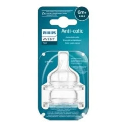 Силиконов биберон за хранене Philips-Avent Anti-colic 3.0, поток 4, 6м+