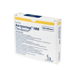 Актрапид Penfill 100IU/мл 3 мл х 5 Novo Nordisk