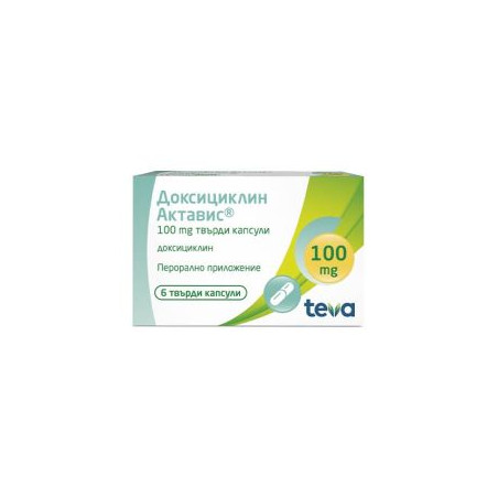 Доксициклин 100 мг х 6 капсули Teva
