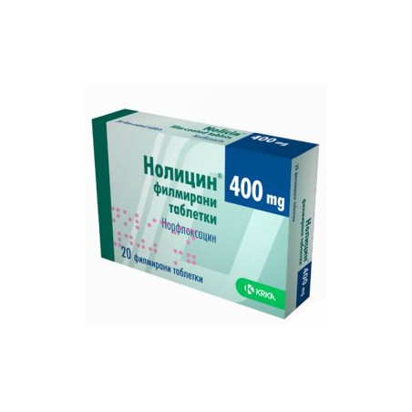 Нолицин 400 мг х 20 таблетки KRKA