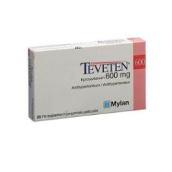 Теветен 600 мг х 28 таблетки Mylan
