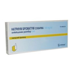 Натриум броматум инжекционен разтвор 100 мг/мл 10 ампули х 5 мл Sopharma