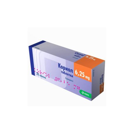 Кориол 6.25 мг х 28 таблетки KRKA
