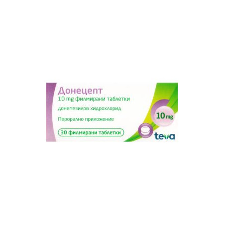 Донецепт 10 мг х 30 таблетки Teva