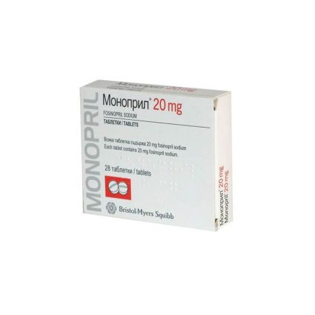 Моноприл 20 мг х 28 таблетки Bristol-Myers Squibb