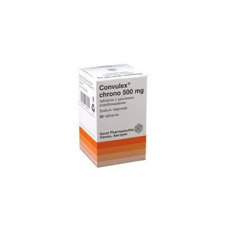 Конвулекс Хроно 500 мг х 30 таблетки Gerot Pharmaceutica