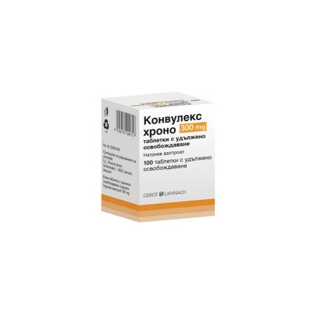 Конвулекс Хроно 300 мг х 100 таблетки Gerot Pharmaceutica